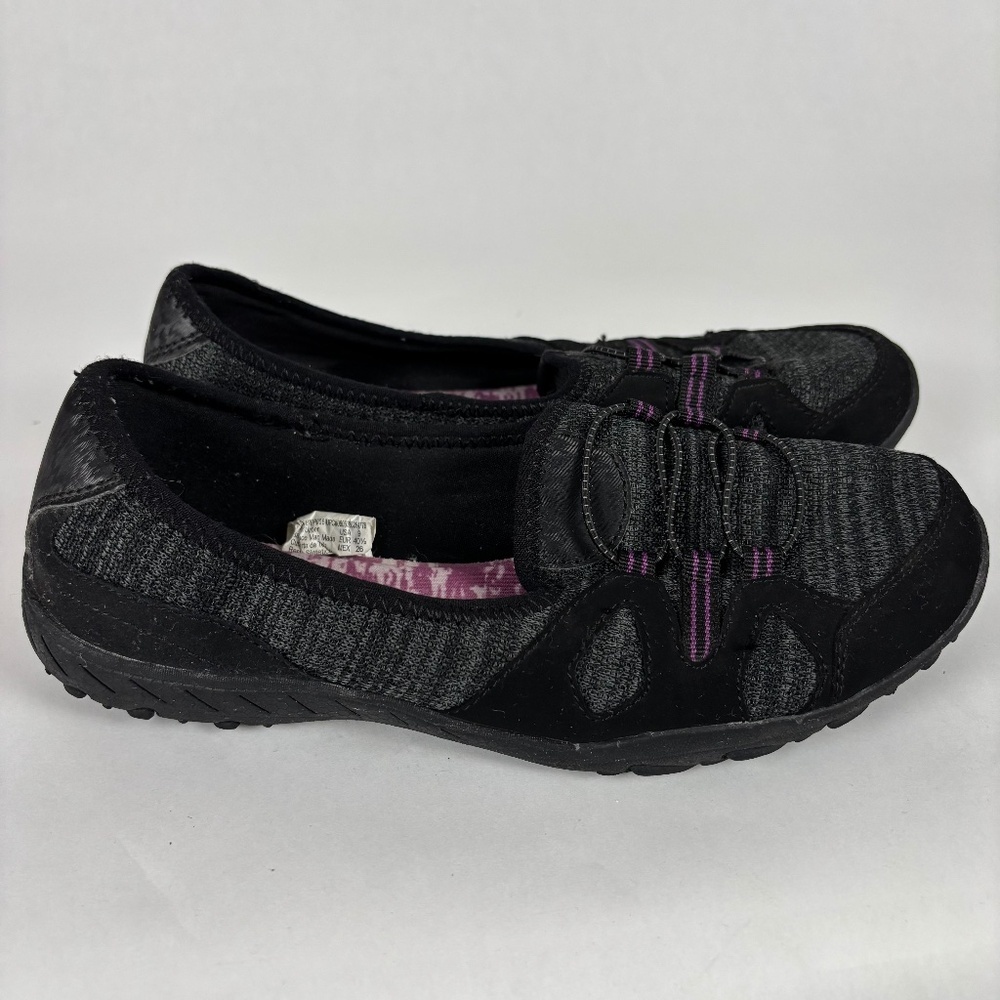 DANSKIN NOW Gray/Pink Memory Foam Sneakers, Slip-On, Size 9, Non-Marking
